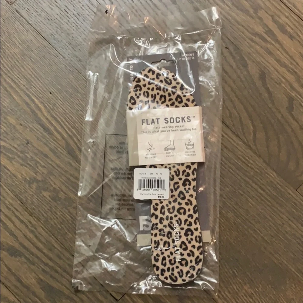 Flat Socks Printed Shoe Liner